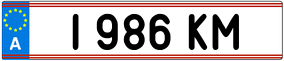 Trailer License Plate